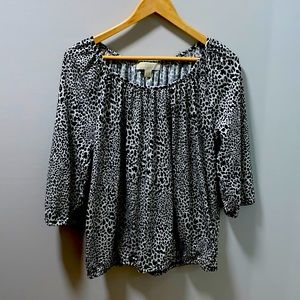 Black and white print Michael Kors shirt